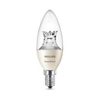 Philips Scene Switch LED E14 Edison sriegiu žvakės formos lemputė, 3 pakopų pritemdymas, 40 W