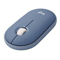 Logitech Wireless Bluetooth Mouse, Quiet Mouse, Office Pebble-Shaped Design, Slim And Portable, Blue mėlyna