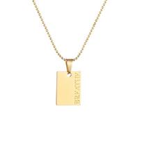 Trendy Fashionable Letter Pendant Necklace With Glossy Finish For Unique Style StyleA