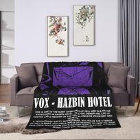 Hazbins Hotels Lucifer Poker Card Blanket Fleece Summer  Breathable Warm Throw Blanket for Sofa Couch Plush Thin Quilt 130x150cm