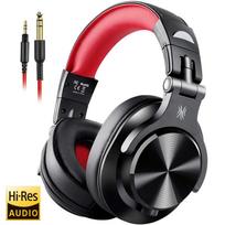Oneodio Wired Over Ear Headphone With Mic Studio DJ Headphones Professional Monitor Recording & Mixing Headset For Gaming raudona
