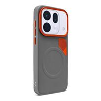 For OPPO Find X9S Pro Case For MagSafe Magnetic Leather Silicone Heat Dissipation Cover Metal Lens Frame Shell Shockproof Bumper OPPO Find X9s Pro pilka spalva