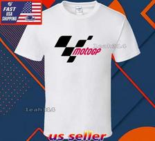 Nauji marškinėliai moto gp Logotipas T-shirt Juokingi Amerikietiški JAV Unisex Dydis S-5XL 4XL white