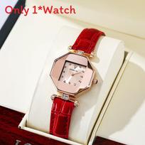 Quartz Womens Fashion Watch With Peacocks Green Dial For Casual Daily Wear rožinio aukso spalvos