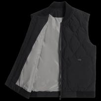 SNOWFLYING Men's Baseball Collar Down Vest 175/92A juoda