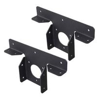 2pcs Adjustable Pergola Brackets 3-Way Corrosion Resistance Pergola Corner Frame T-shaped Metal Pergola Fixed Bracket Courtyards Black