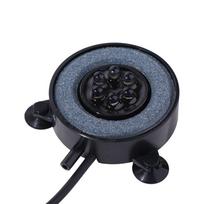 Creative LED Fish Tank Light Waterproof Multi-color Air Stone Disk Lamp Round Plastic Aquarium Light Making Oxygen juoda