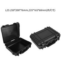 Waterproof Hard Carry Tool Case Storage Box Bag Camera Photography Safety Protector Toolbox Portable Instrument Box L25:250*200*76mm Empty Box