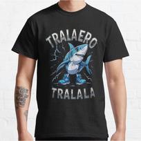tralalero tralala shark Italian Brainrot Funny Meme Tshirt for men large size Adult Tops S6xl mens clothing S