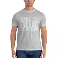 black tshirt men This shirt is blue  if you run fast enoughEssential TShirt funny t shirts cotton mens tshirts S