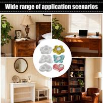 3pcs Butterfly Heart Flower Engraved Candle Holder Mold for DIY Epoxy Resin Plaster Decor - Reusable Silicone Craft Base China Mainland