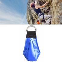 PVC Oxford Throwing Rope Sandbag Reusable Climbing Rope Bag Durable Caving Line Pouch  Outdoor mėlyna