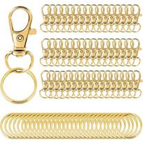 100Pcs Rust-Resistant Lobster Claw Clasp Flexible Rotary Clasp Hook  Keychain Accessories auksas