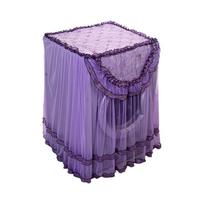 Romantic Washing Machine Cover Dustproof Dryer Dust Cover Lace Embroidery Floral Home Decor Washing Machine Protector Covers