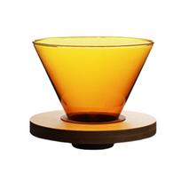Pour Over Kavos Lašintuvas Kavos Filtro Puodelis Kavos Aparatas Lauko Kūgis Kelioninis geltona