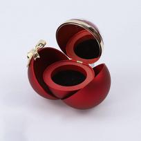 2025 New Eternal Rose Round Bow Jewelry Box Engraved Name Love Necklace Gift raudona