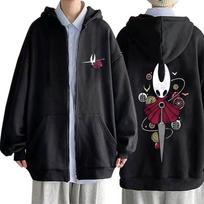 Game Hollow Knight Print Zipper Hoodie Men Women Fashion Casual Oversized Zip Up Jacket Coat Unisex Vintage Hoodies Streetwear S juoda