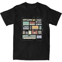 Musician Synthesizer Drum Machine Dj Apparel Shirt Men Women 808 909 606 303 Electronic Music Novelty  Summer Tees M juoda