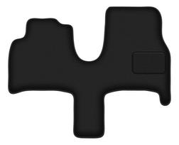 Black front mats for: Fiat Ulysse II 7 seats (2002-2010)