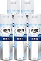 Deodorizing Power Toilet Deodorizing 365mL x 5 Toilet deodorizing air [Bulk Purchase] Spray, Unscented, bottles. spray, deodorizer, freshener. juoda