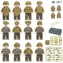 Military Series Mountain Camouflage Special Forces Soldier Figurine Building Blocks Toy