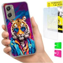 Etui Do Motorola Moto G06 / G06 Power Obudowa Case Plecki Tygrys + Szkło