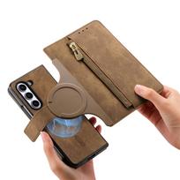 Flip Leather Wallet Case for Samsung Galaxy Z Fold 7 6 5 4 3 for Magsafe Magnetic Detachable Card Slot Holder Cover MW-02Fold Galaxy Z Fold7 ruda