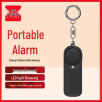 Portable 130dB Personal Safety Alarm juoda
