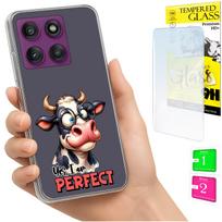 Etui Do Motorola Edge 60 Pro Obudowa Foto Case Plecki Słonik + Szkło 9H