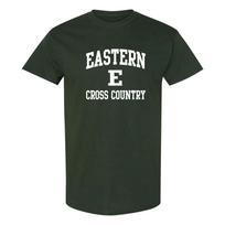Eastern Michigan Arch Logo Cross Country T-Shirt - Forest 2XL