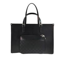 Insulated Lunch Compartment Laptop Tote Bag - 15.6 Inch PU Leather Briefcase 40x17x30 cm juoda