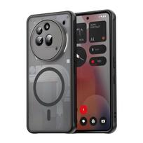 Frosted Shield Shockproof Case For Nothing Phone 3A Pro Magsafe Magnetic Wireless Charging TPU Frame Hard Plastic Back Cover Nothing Phone 3A Pro juoda