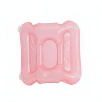 Bathtub Booster Pad Shimmery Finish Inflatable Bath Seat Suction Holder Spa Pillow Non-Slip Bathroom Accessory for Seniors rožinė