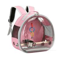 Transparent Foldable Pet Backpack for Parrot Outdoor Carry Portable Double Shoulder Bird Cage Bird Nest Travel Bag Parrot Cage