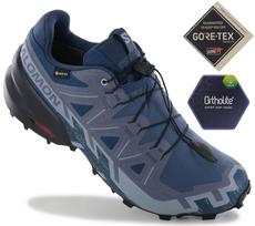 Salomon Speedcross 6 GTX - GORE-TEX - Vyriški takų bėgimo batai Bėgimo batai Mėlyni 479853 ORIGINALŪ EU 42 2/3 UK 8.5 mėlyna
