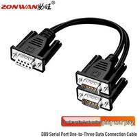 ZONWAN DB9 1-to-2 Serial Y-Splitter Cable 0.5 Meter