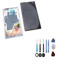 Écran LCD + vitre tactile assemblés - NOKIA - Lumia 1020 - Blanc - Sur châssis - Pièce de remplacement