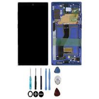 Écran LCD avec vitre tactile - SAMSUNG - Galaxy Note10+ N975F - Bleu - Assemblé sur châssis - Original