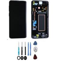 Écran LCD et vitre tactile - SAMSUNG - Galaxy S9 G960F - Noir - Assemblés sur châssis - Original juoda