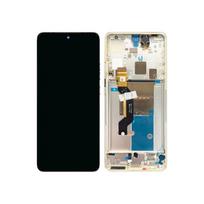 Écran LCD et Vitre Tactile - Motorola - Edge 50 Pro - Blanc Nacre - Sur châssis - Original