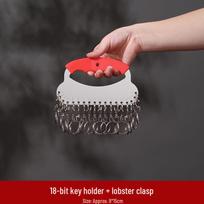 18-Position Key Organizer with Lobster Clasps