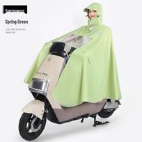 Electric Scooter Raincoat for Solo and Tandem Riders, Full Body Explosion-Proof Motorcycle Rain Cape, Heavy-Duty Oxford Cloth. 3XL