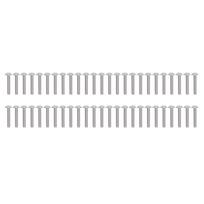 50Pcs Flanged Button Head Screws A2‑70 Stainless Steel Buttons Heads Socket Caps Bolts Kit