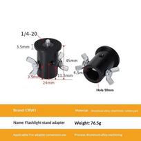 Aluminum Alloy Light Stand Adapter 1/4 -20 Screw Knob Wear Proof Bracket for Professional Photography Studio Use K5 D18