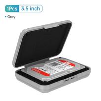 ORICO 3.5 Inch Portable Hard Drive Bags & Case HDD Protective Moisture-proof Storage Box for HDD Black Hard Drive Box pilka spalva