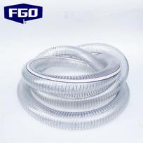 FGO Transparent PVC Steel Wire Hose 10mm skaidri