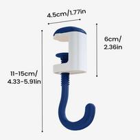 Table Hook  Cute Portable Bag Hook Plastic Table Hook Purse Handbag Travel Bag Organizer Holder Office Decor Desk Side Hooks