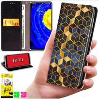 Etui Typu Portfel Do Motorola Edge 70 - Pokrowiec Bluemoon Nadruk + Szkło 9H