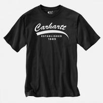 Carhartt Carhartt  105714  Relax Fit Heavyweight Script Short Sleeve Tee Black 94602 94602 M