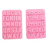 2pieces Silicone Cake Mold Food Grade Easy To Demould Wide Application Silicone Mold Mold Alphabet rožinė